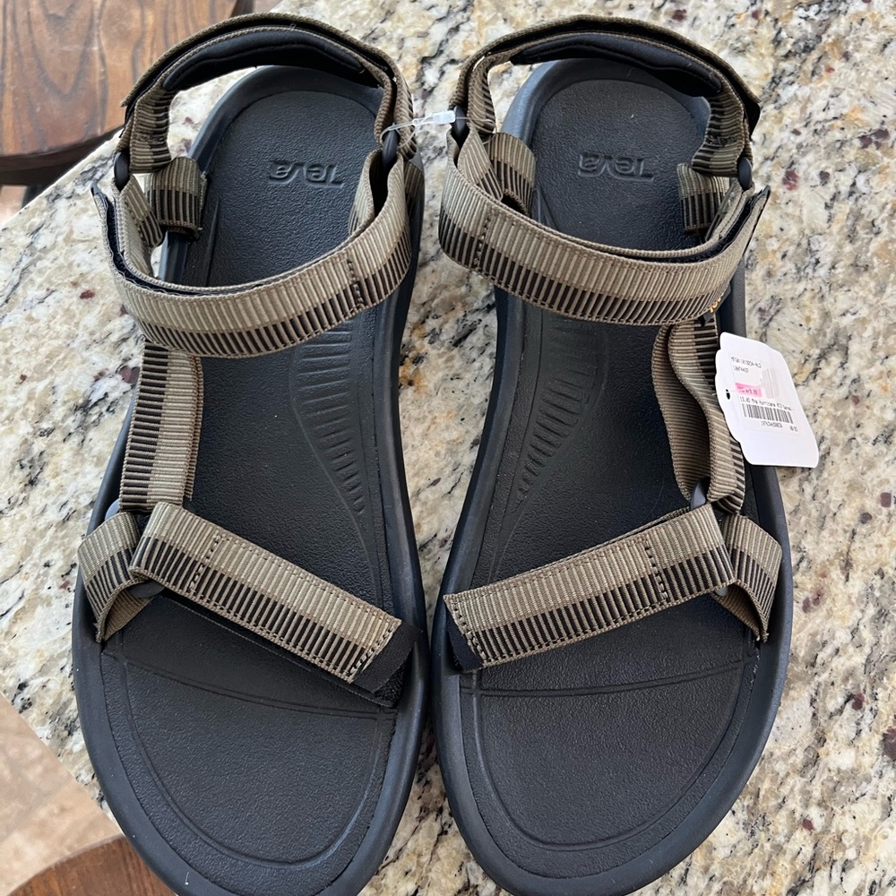 Teva Dual-Tone Black and Brown Sandals